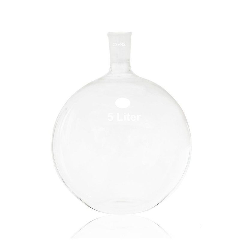 5l flat bottom receiving flask manufactured glass xtractor depot