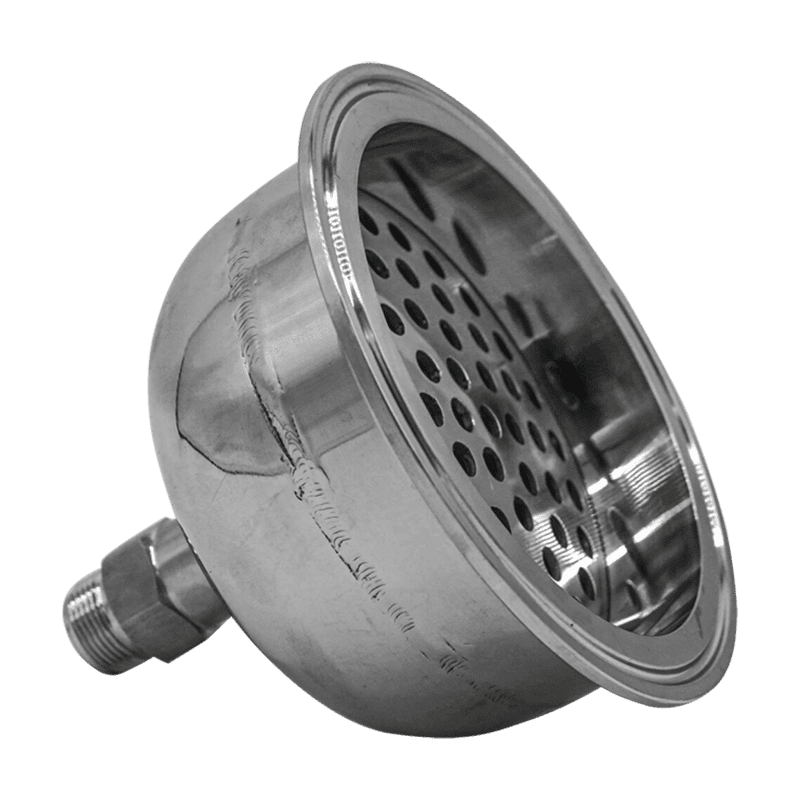 hemispherical end cap with 12 compression filter plate compression fittings oban machinery 3