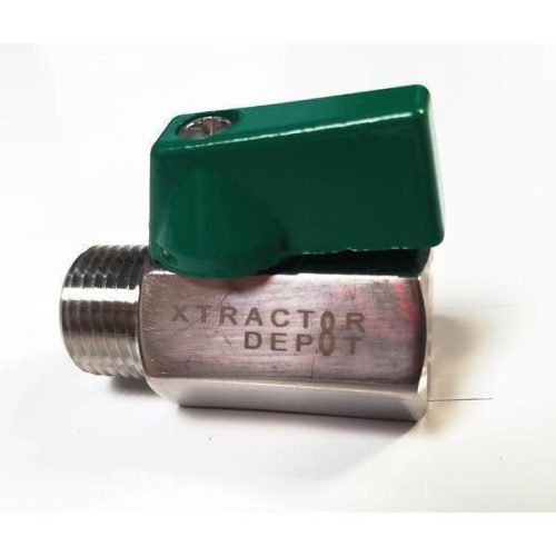 Mini Ball Valve - 1/2" - Xtractor Depot