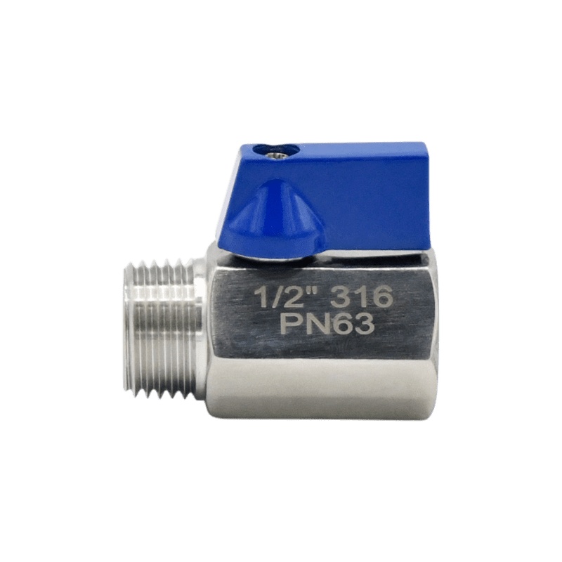 mini ball valve 12 mnpt x fnpt ss316 ball valves direct material