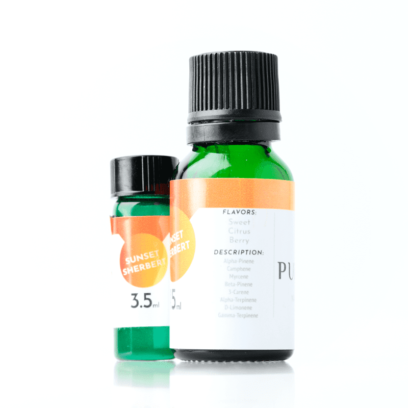 sunset sherbet natural terpene terpenes taiga labs